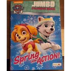 Nickelodeon Paw Patrol Kids Coloring & Activity Book 'Spring into Action' 80 pg